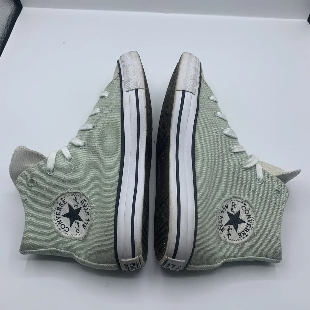 Converse Chuck Taylor Renew Recycled Cotton Canvas High top Green Women's Size 8